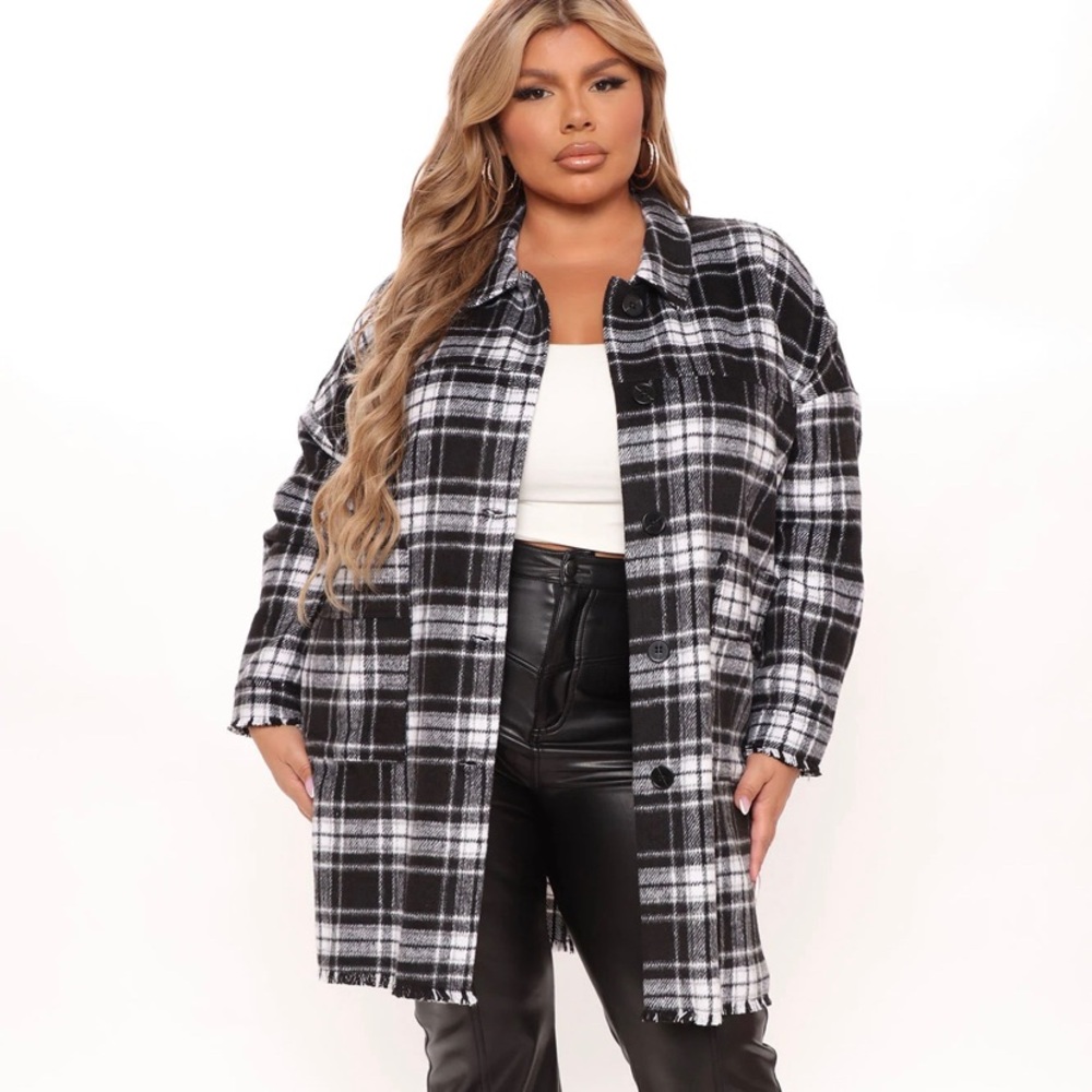 Plaid Shacket - Picture 2 of 9
